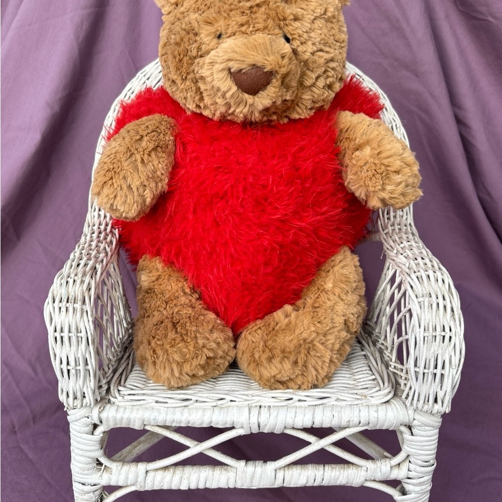 Jellycat Bartholomew Bear HEARTTHROB Authentic US seller HTF RETIRED Valentines - Picture 5 of 14